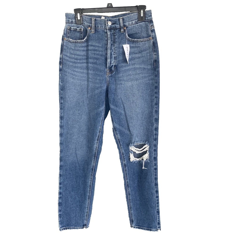 New Pacsun Women Jeans 27 Slim Ultra High Rise Denim Pants Mid Wash 30x28